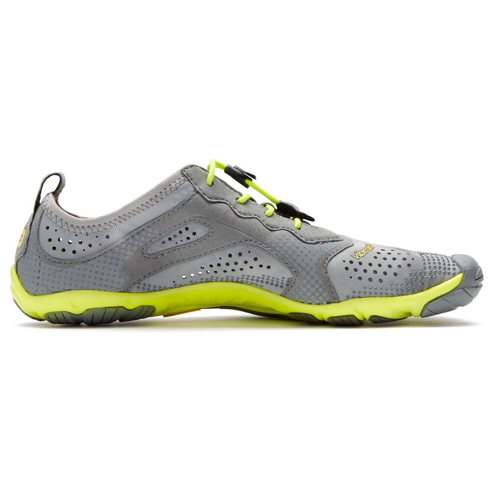 Vibram Five Fingers Womens V-Run - Running Shoes Grey/Green - WVL036274